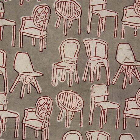 NATURAL Chairs Metervara, grå