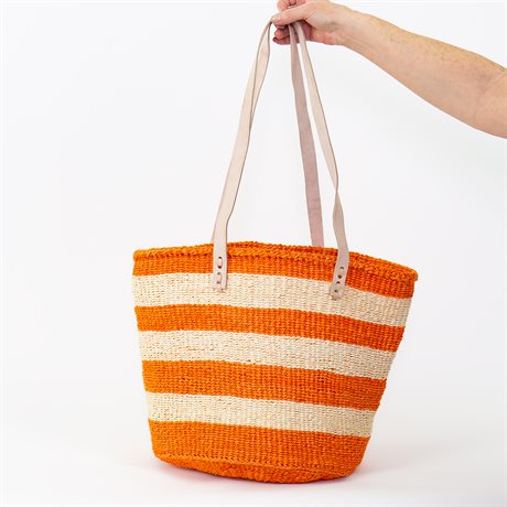 SISAL Väska, orange/natur
