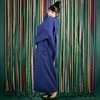 ECO CHECK Kimono, blå/röd